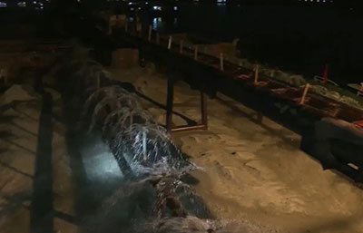 夜間出擊！增城多部門聯(lián)合執(zhí)法查獲兩艘非法洗